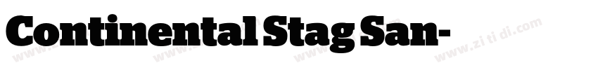 Continental Stag San字体转换